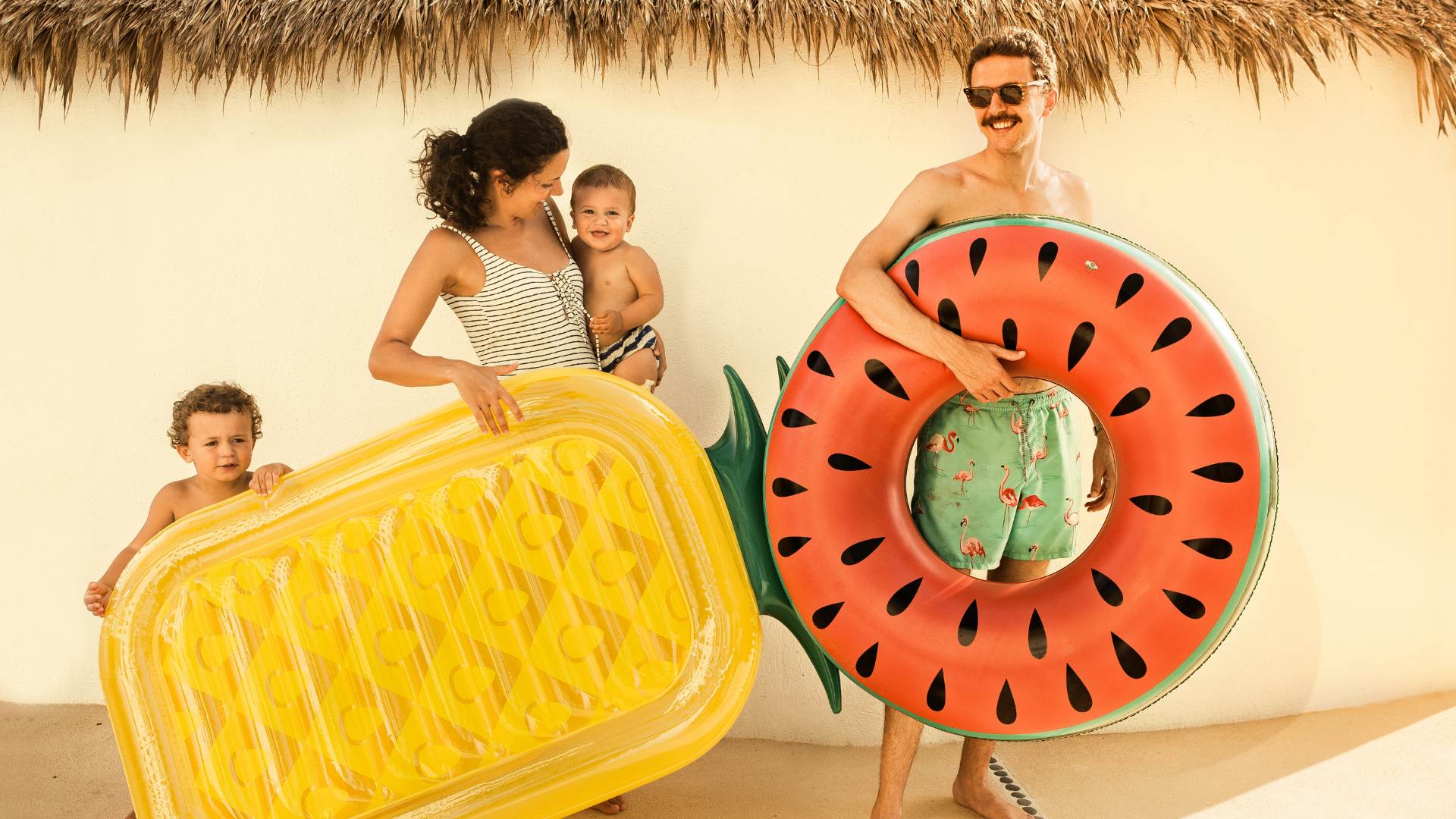 Famille à la plage